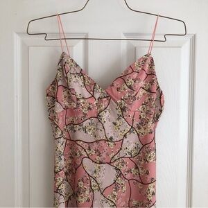 Urban Outfitters Kiss the Sky pink satin slip micro mini dress size XL